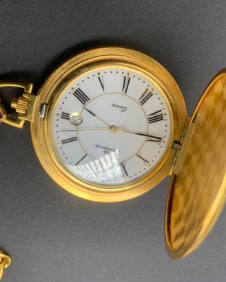 Orologio da taschino LORENZ acciaio placcato oro c