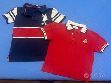 Magliette US Polo Association e Moncler 4/5 anni