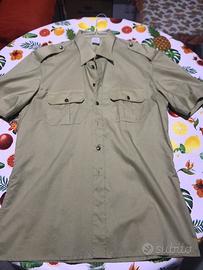 Camicia estiva verde militare taglia 46 L