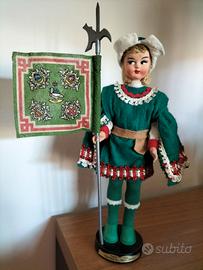 Modellino bambolina originale Palio di Siena 