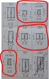 INFISSI finestre PERFETTAMENTE FUNZIONANTI OTTIME 
