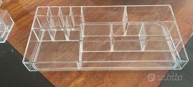 porta oggetti-  trucchi e pennelli