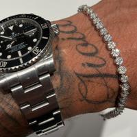 Bracciale Tennis moissanite argento