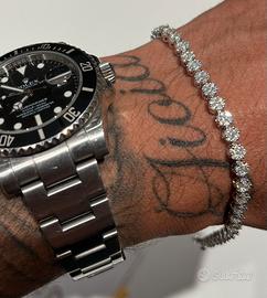 Bracciale Tennis moissanite argento