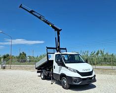 IVECO DAILY 35C18 H E6 NUOVO GRU 12m RIBALTABILE