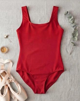 body danza rosso 10anni