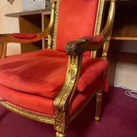 Trono stile luigi XV