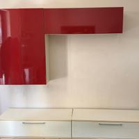 Parete attrezzata da soggiorno