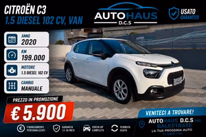 Citroen C3 1.5 Diesel 102 cv VAN 2 POSTI