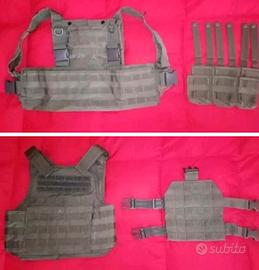 Softair gilet corpetto zaino maschera cosciale