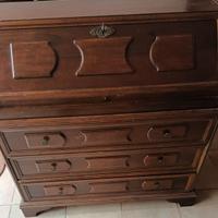 Cassettiera con ribalta legno