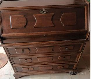 Cassettiera con ribalta legno