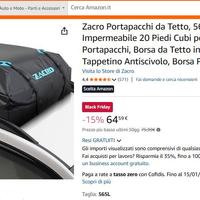 Portapacchi da tetto