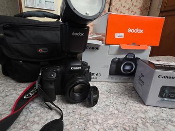 Canon 6D mkII + ottica 50 mm + Flash Godox V1 