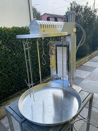 Giraarrosto verticale professionale a gas