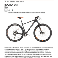 Mtb front cube reaction pro carbonio taglia M