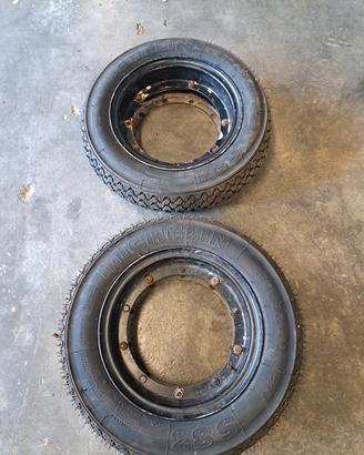Doppi Cerchi gomme ape 50 piaggio 
