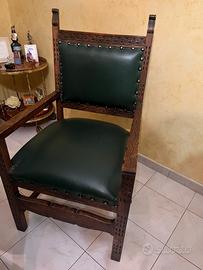 Poltrona del ‘900 in cuoio