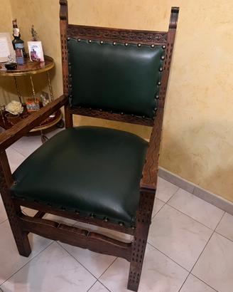 Poltrona del ‘900 in cuoio