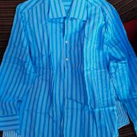 Camicia HARRISON & SON righe azzurro celeste XXL