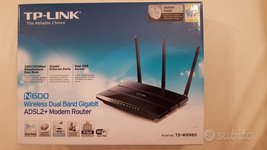 Router TP-LINK N600 wireless modem router