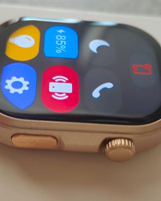 Smartwatch Donna ECG, HRV, Chiamate Bluetooth Oro 