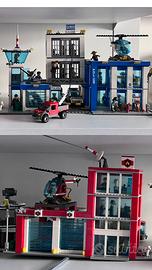 Lego stazione polizia 60047 e pompieri 60006