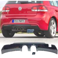 DIFFUSORE VOLKSWAGEN VW GOLF 6 LOOK R20 NERO LUCID
