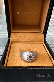 Anello bulgari platino con diamante 1 carato