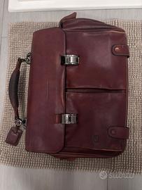 Borsa da lavoro di pelle -  piquadro color cuoio