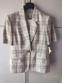Completo tailleur  donna 3 pezzi nuovo tg.44