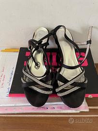 Sandali Neri da Cerimonia DONNA MODA n. 41