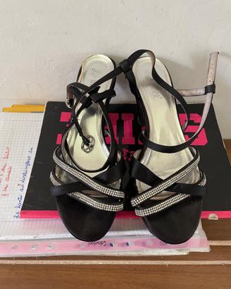 Sandali Neri da Cerimonia DONNA MODA n. 41