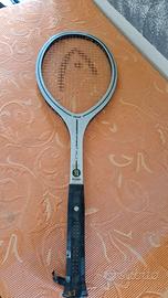 racchetta da tennis head vintage in legno