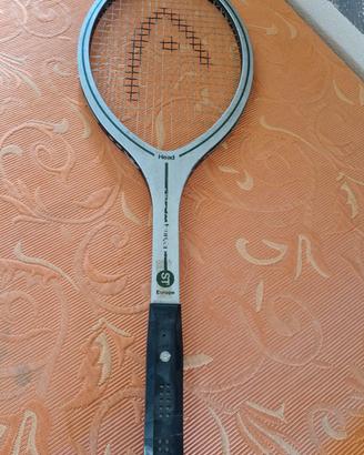 racchetta da tennis head vintage in legno