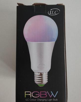Lampadina LED E27 10W cambia colore con telecomand