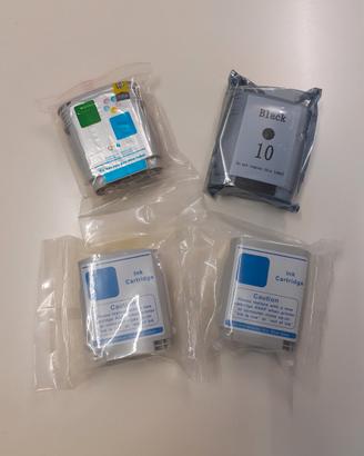 4 Cartucce Compatibili HP 10 HP 82 Designjet