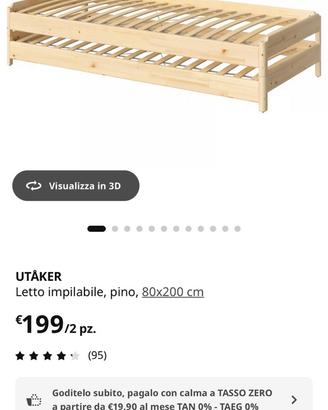 UTAKER Letti Ikea impilabili