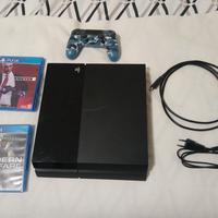 PS4 FAT 500G +PAD +CAVI +2 GIOCHI 