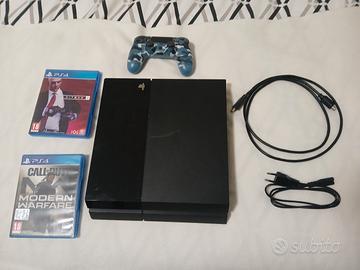 PS4 FAT 500G +PAD +CAVI +2 GIOCHI 