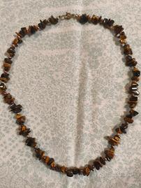 collana pietre occhio di tigre 