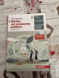Libro “diritto ed economia 1” 9788808494313