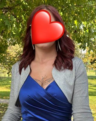 Vestito blu elegante