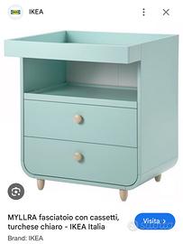 Fasciatoio Ikea Myllra turchese chiaro