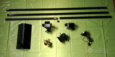 55 LAMPADE più 31 mt.CORSIA ELETTRIFICATA TARGETTI