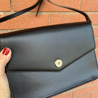 Pochette nera in vera pelle / Carpisa