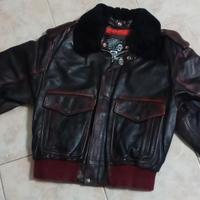 Giubbotto in pelle esercito militare americano 