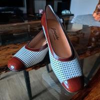 Scarpe artigianali vera pelle donna decolletè 38,5