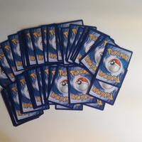 50 carte pokemon assortite di scrlatto e violetto