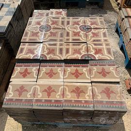 Cementine siciliane decoratice d'epoca '900 - 25